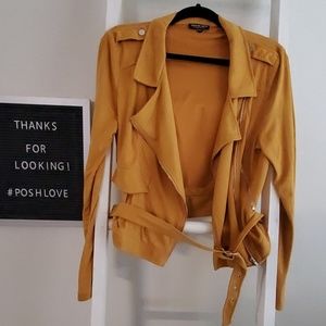 Fashion Nova Faux suede moto jacket